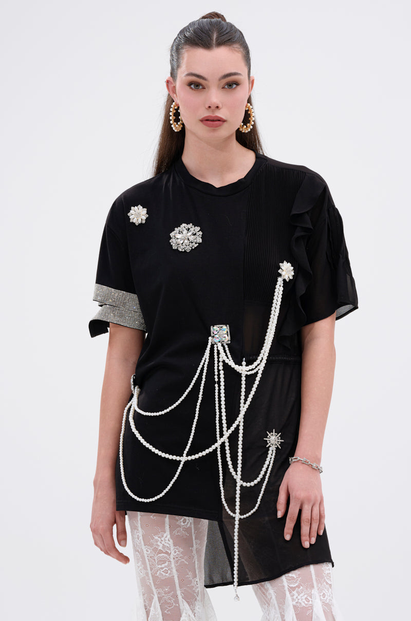 PEARL QUEEN OVERSIZED TEE