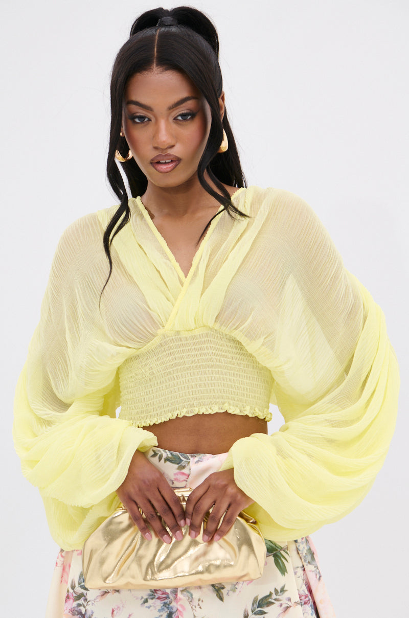 DIVINE RIGHT LONG SLEEVE BLOUSE TOP