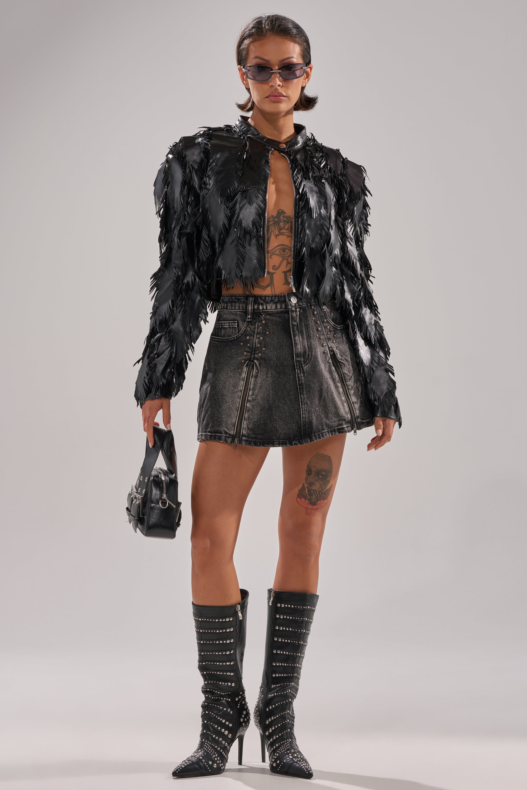 GET IT GIRL DENIM MINI SKIRT