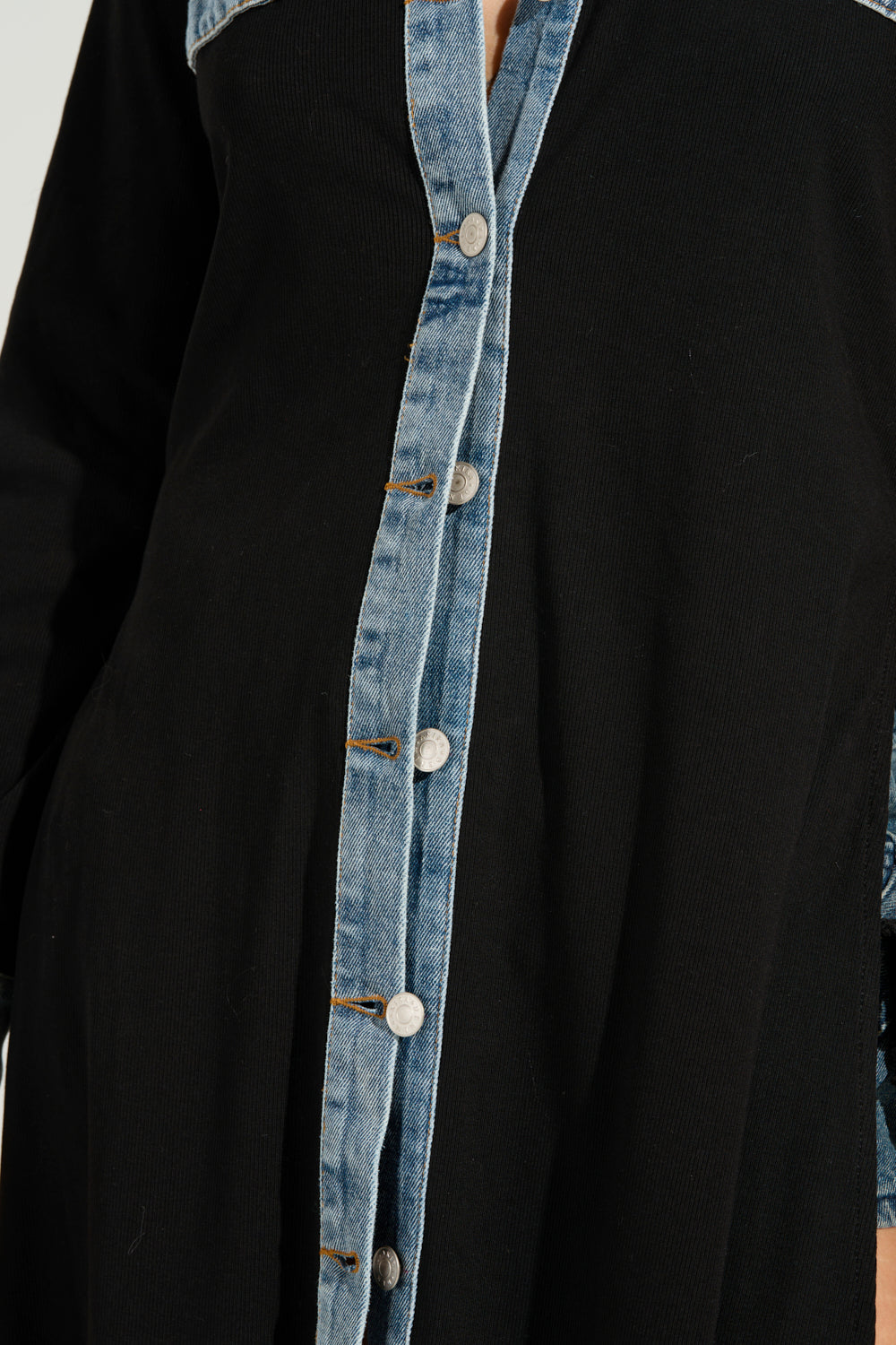 LEILA OVERSIZED BUTTON UP