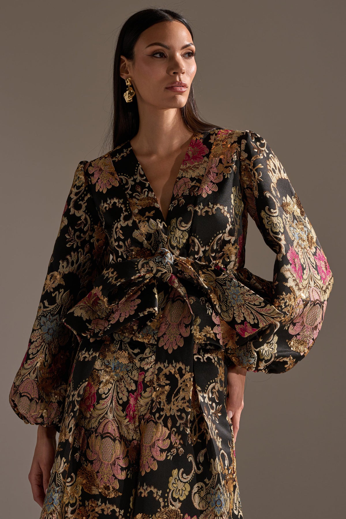 LUXE ENERGY BROCADE BLOUSE