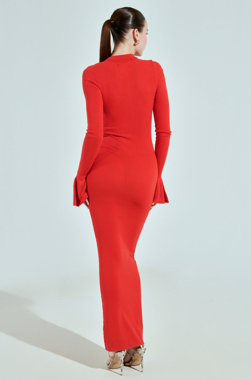 RUNNING LATE KNIT MAXI DRESS