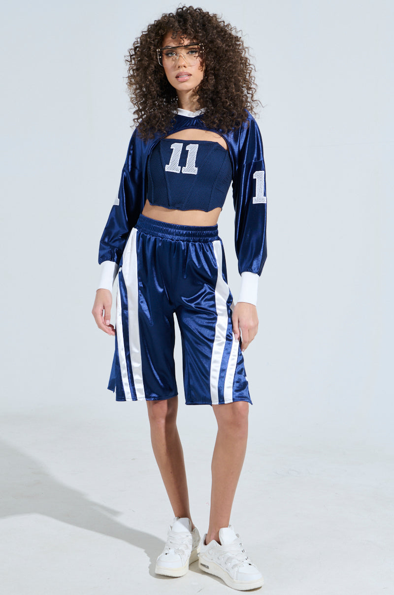 GAME TIME BOLERO SWEATSHIRT