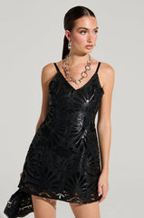 BOUNDLESS LEATHER MINI DRESS