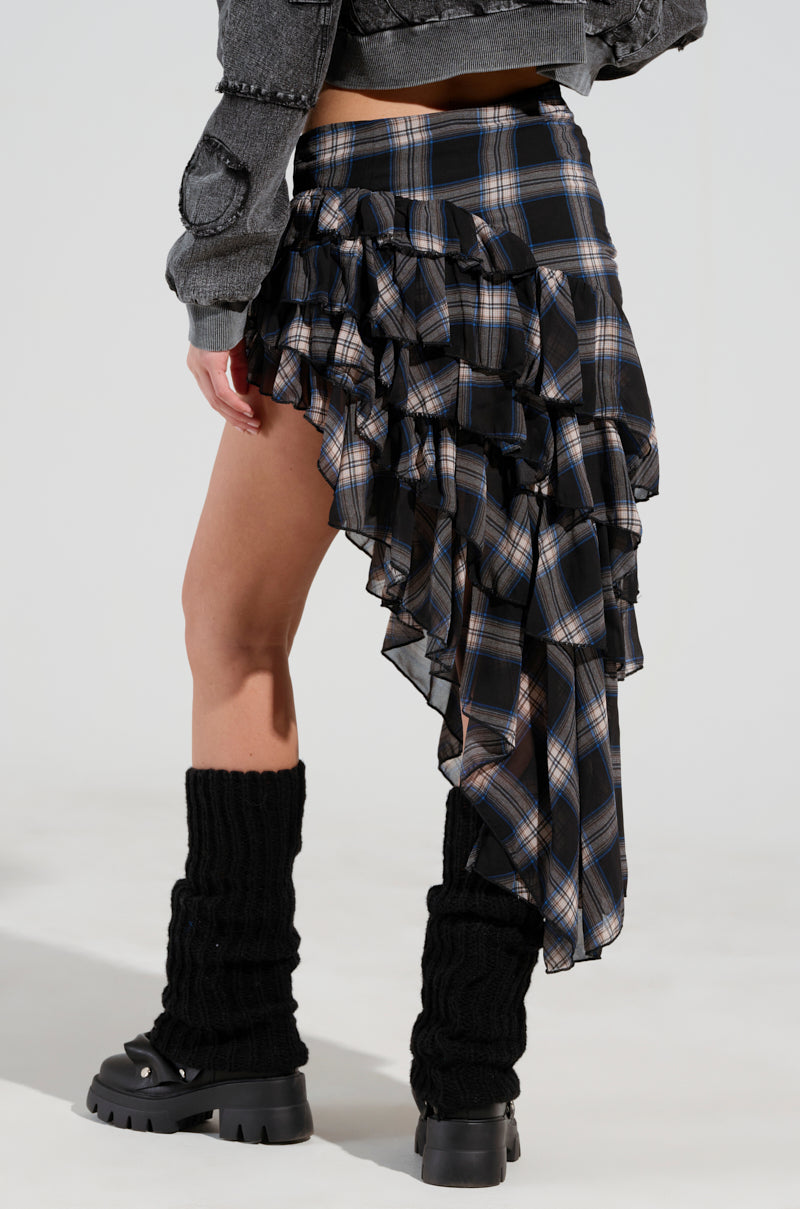 ALL MY LOVE PLAID SKIRT