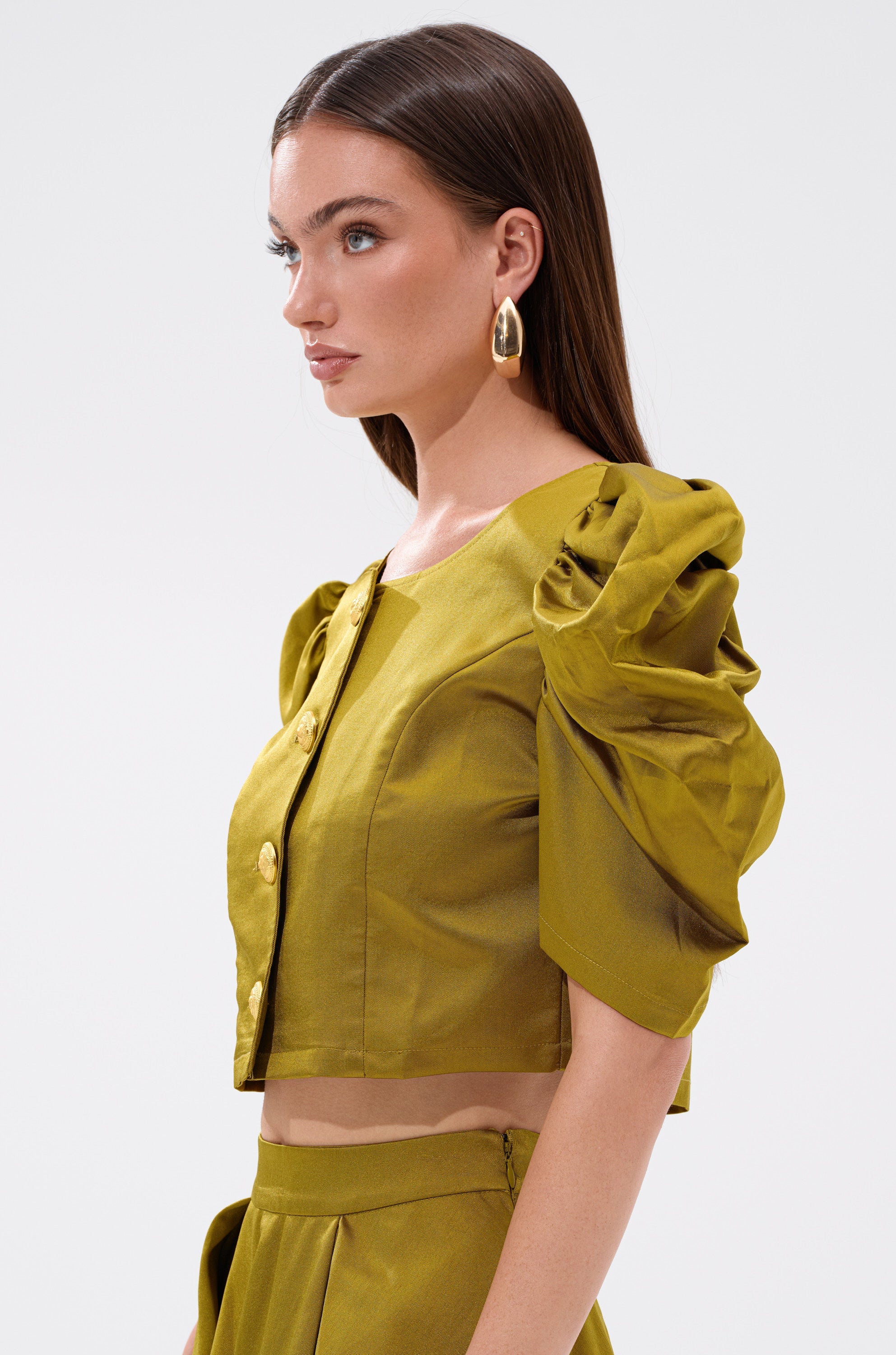 CHIC LADY BUTTON DOWN BLOUSE