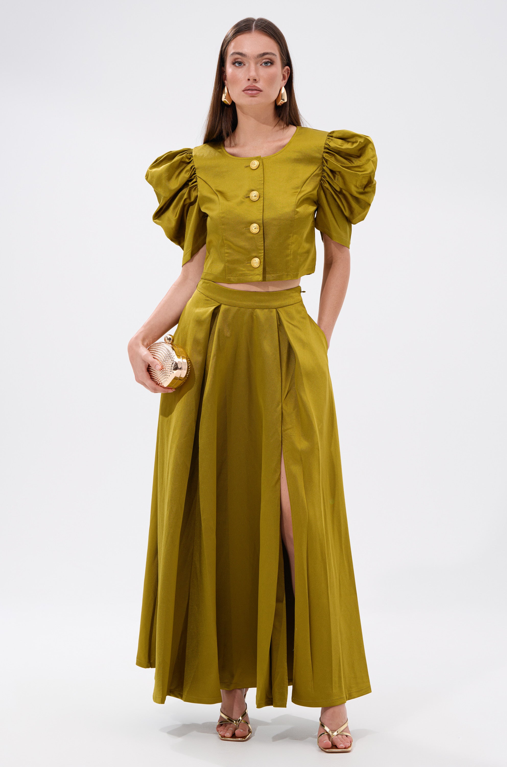 CHIC LADY BUTTON DOWN BLOUSE