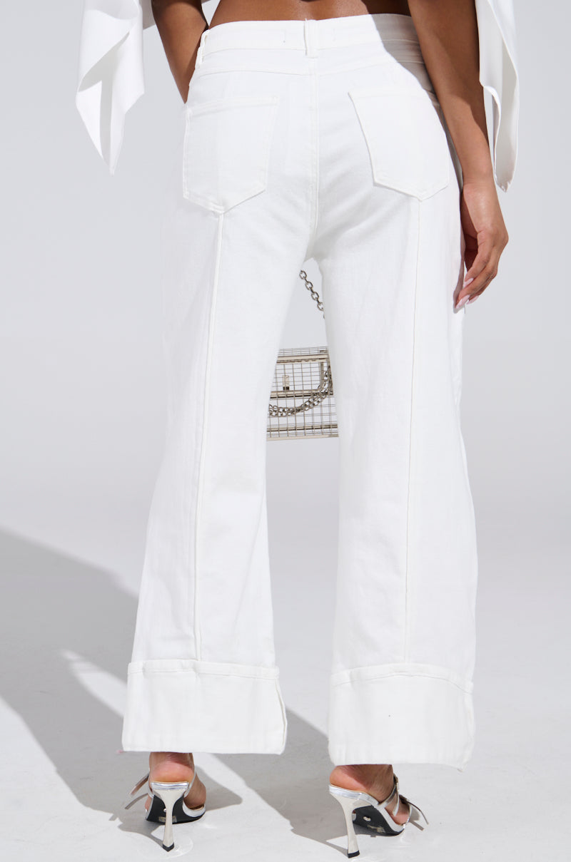 JULIA CROPPED WIDE LEG JEANS