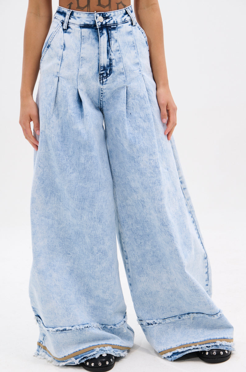 IN CHARGE WIDE LEG DENIM PANT
