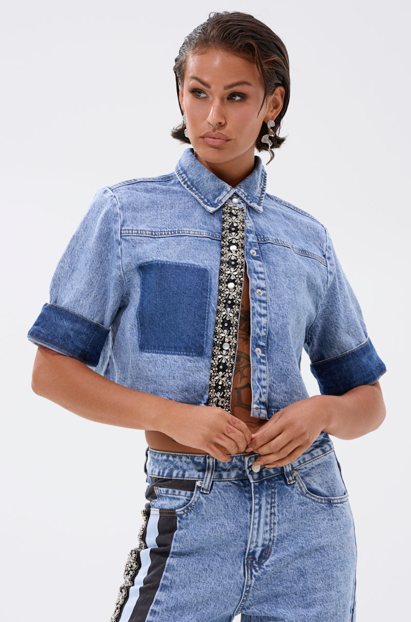 ELEVATED DENIM BUTTON DOWN