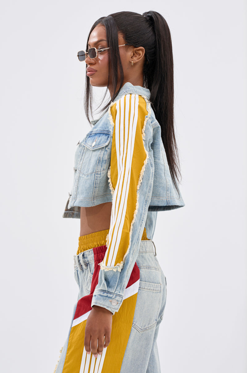 ALL AROUND THE WORLD AGAIN DENIM JACKET