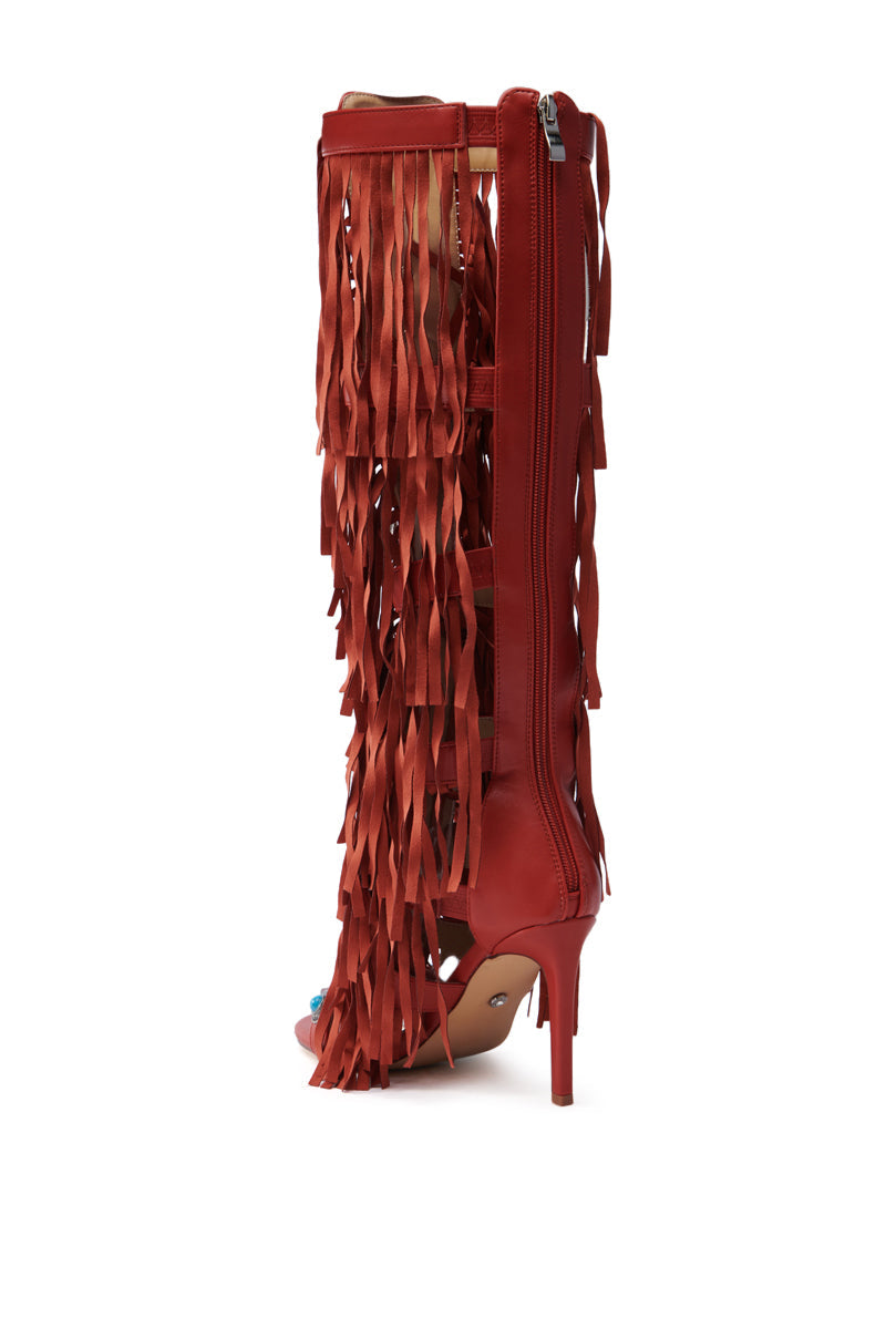 AZALEA WANG AMADEO RED SANDAL