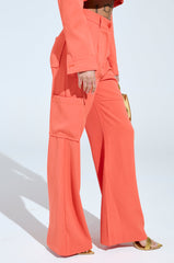 TAKE IT EASY CARGO PANT IN ORANGE