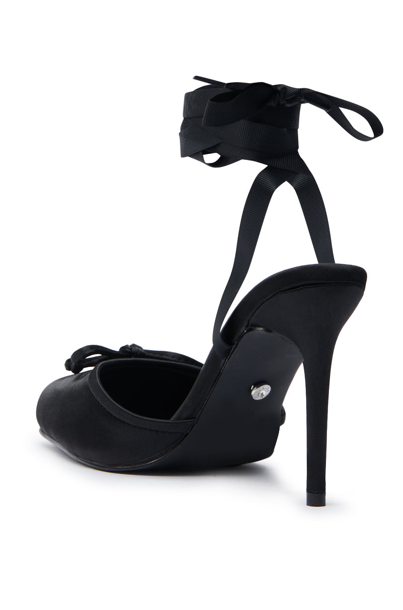 AZALEA WANG AURORIA BLACK BALLET PLATFORM PUMP