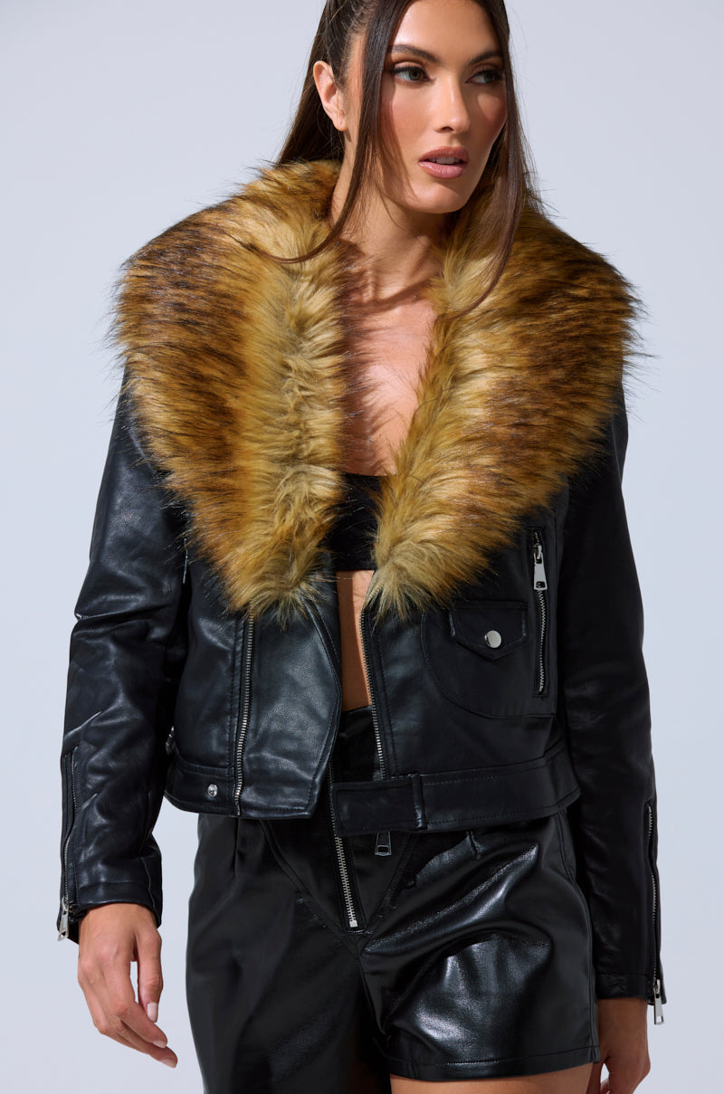 AUSSY FUR COLLAR MOTO