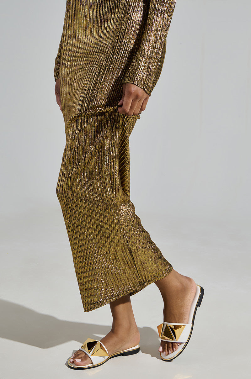 AKIRA BENNO WHITE SLIP ON SANDAL