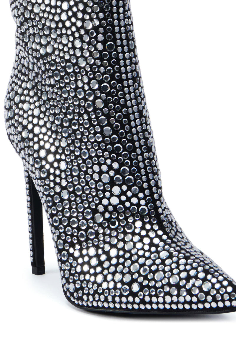 AZALEA WANG BRAULIO BLACK STILETTO BOOTIE