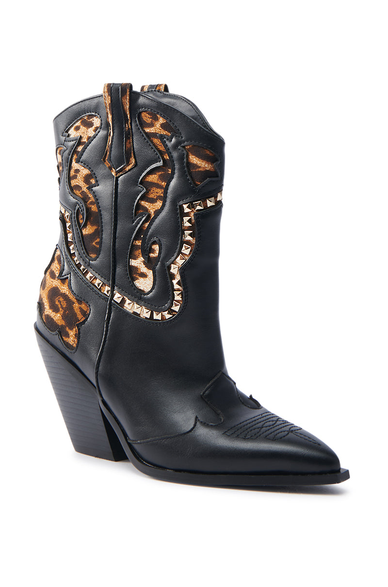 AZALEA WANG BRIGGITTA LEOPARD BOOT