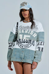 KEEP IT COOL DENIM MINI DRESS