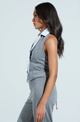 LANA PINSTRIPE VEST