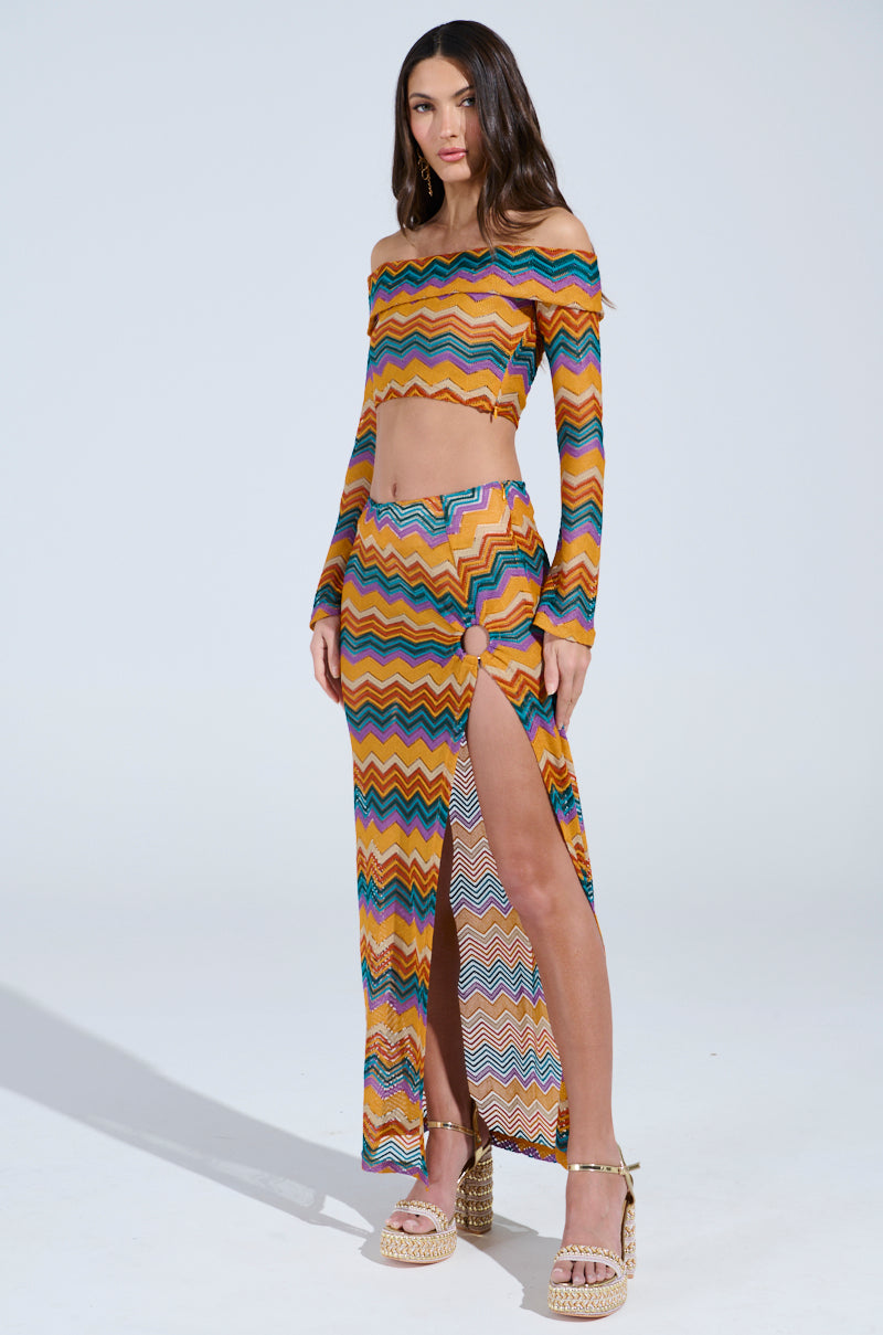 OH SO ZIGGY CROCHET OFF THE SHOULDER TOP