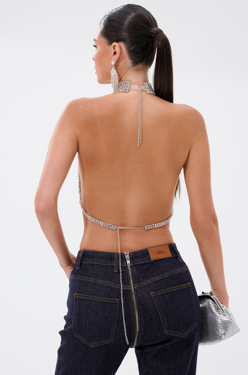 ALL EYES ON ME HALTER BLOUSE