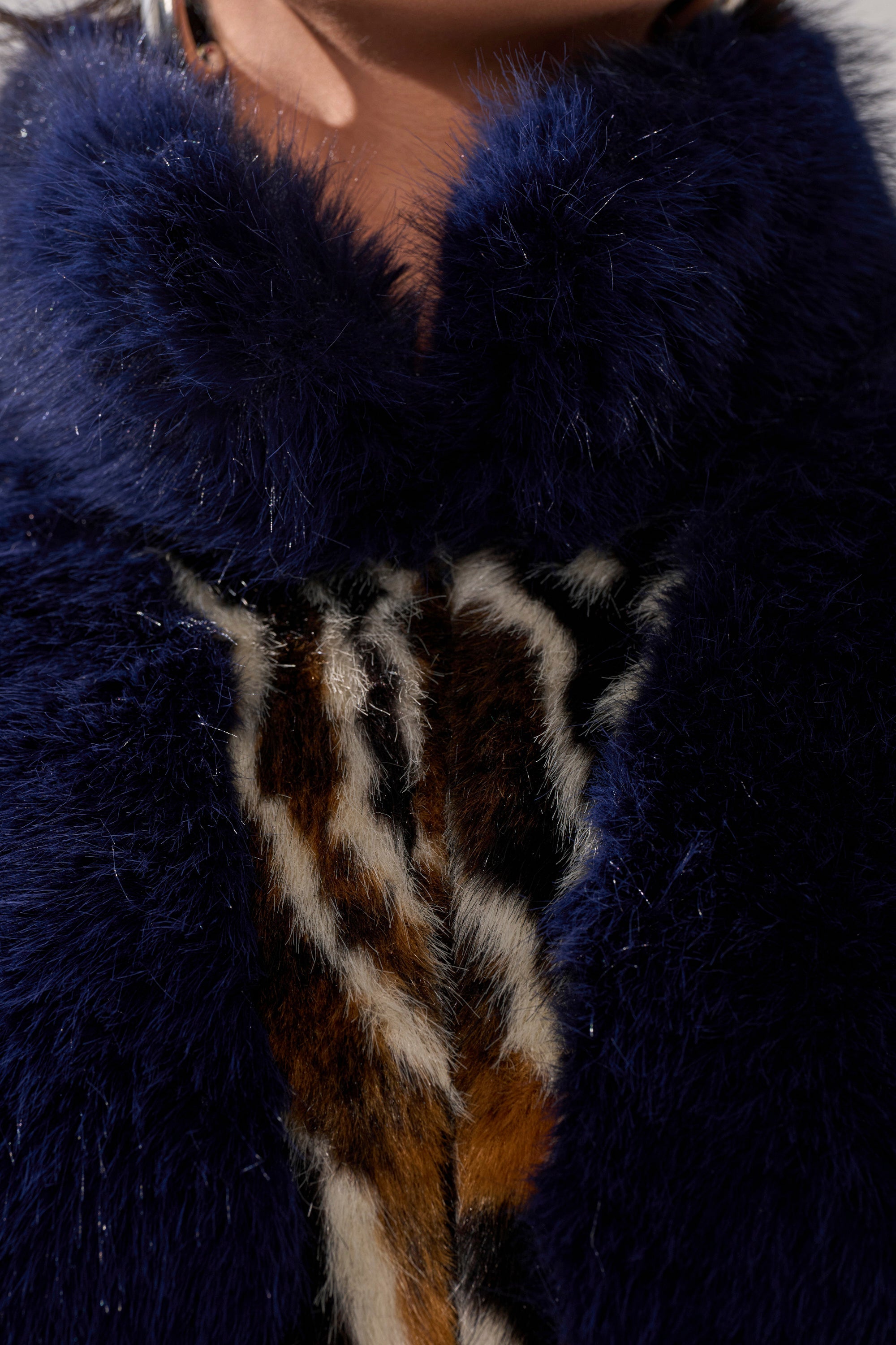 CYCLONE PATCHWORK FAUX FUR
