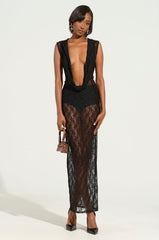 ALL ABOUT THE DRAMA LACE MAXI DRESS