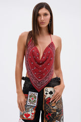 FOREVER AND EVER COWL NECK BLOUSE