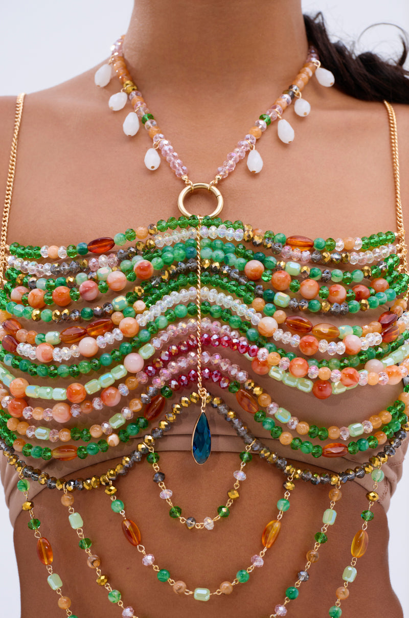 ESMERELDA BEADED CHAIN TOP
