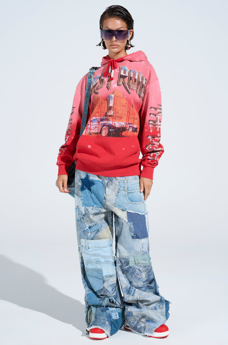 DENIM ON DENIM PATCHWORK JEANS