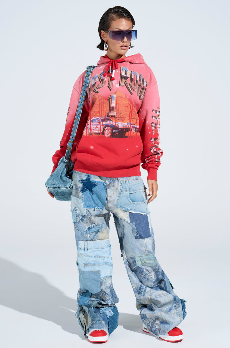 DENIM ON DENIM PATCHWORK JEANS