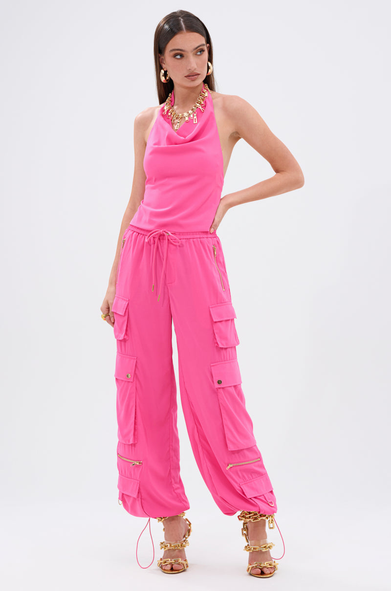 UP TO NO GOOD CARGO PANT IN PINK