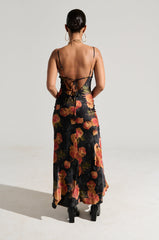 FLIRTY FLORAL MAXI DRESS