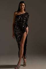 DINNER AND A SHOW SEQUIN MAXI DRESS