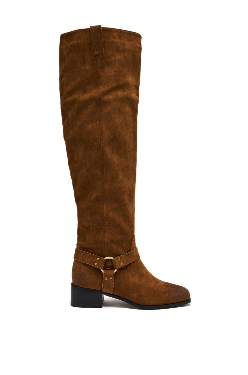 AZALEA WANG FLAT OVER THE KNEE RIDING BOOT