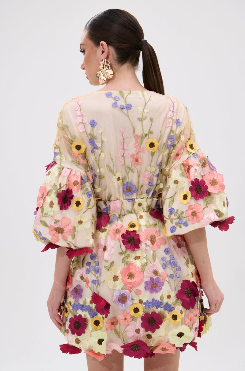 FLORAL BABY MINI DRESS