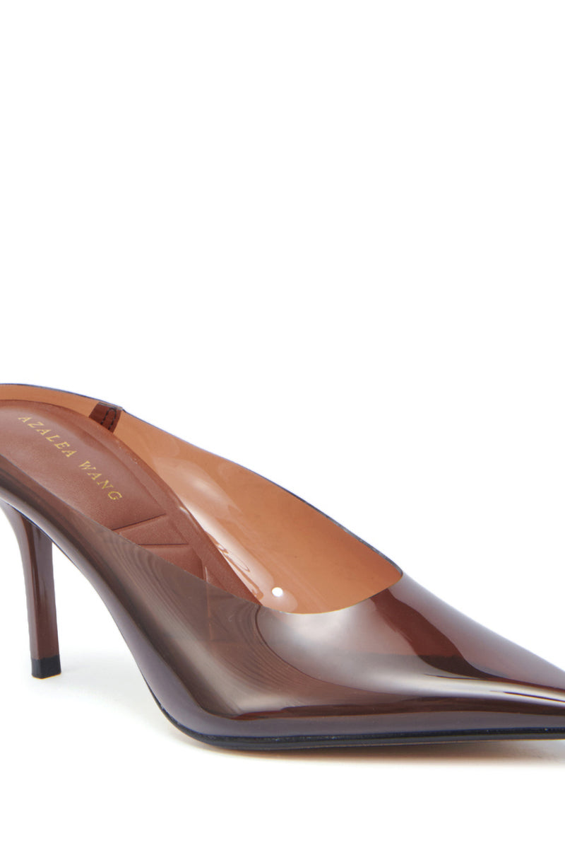 AZALEA WANG EEMIL BROWN PUMP STILETTO