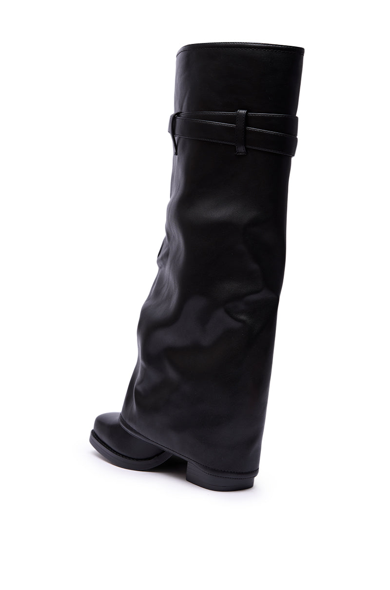 AZALEA WANG EIRA CHUNKY BOOTIE WITH SQUARE TOE