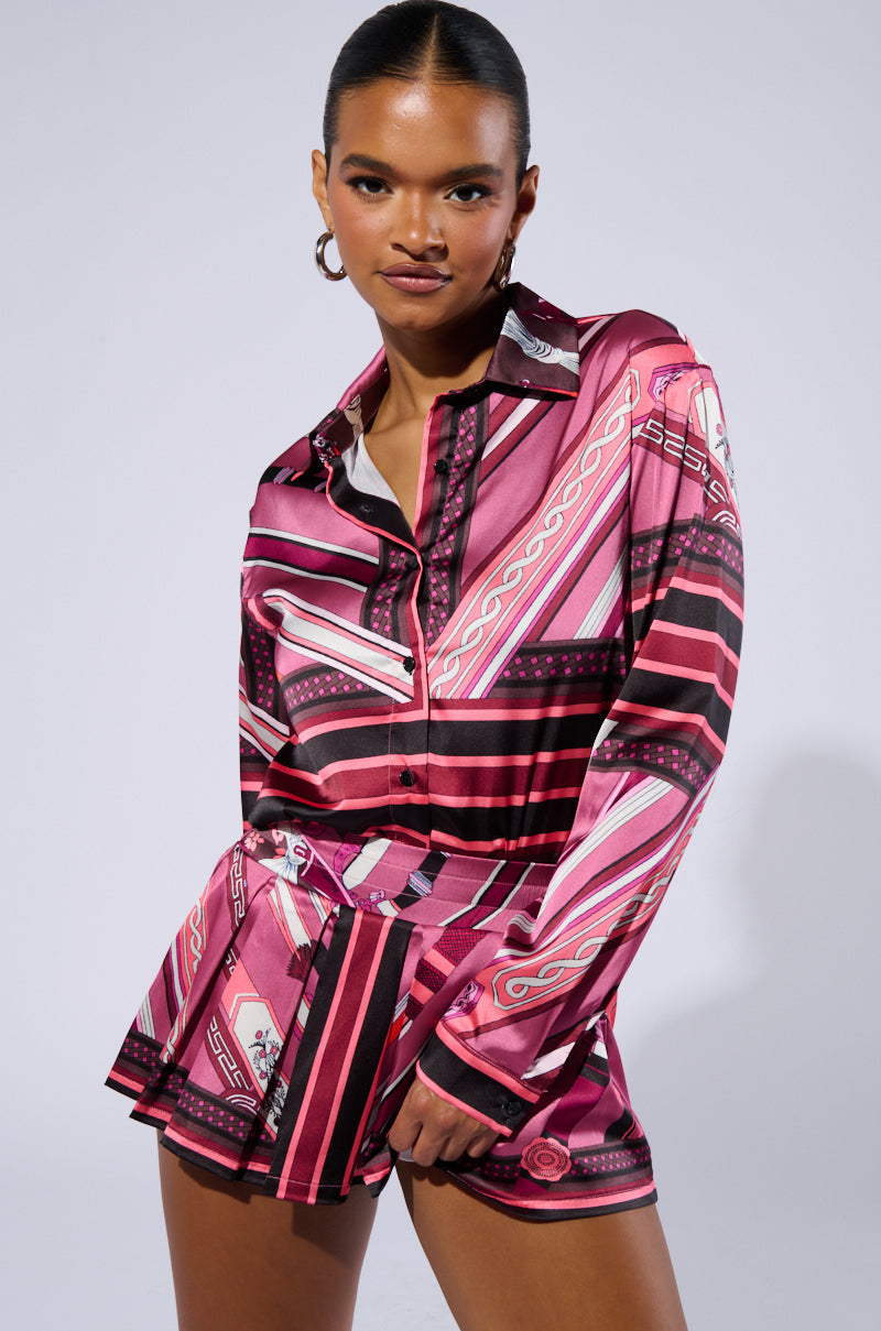 DREAM OF LOVE BUTTON DOWN BLOUSE