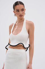 CUTIE PIE RUFFLE HEM BLOUSE