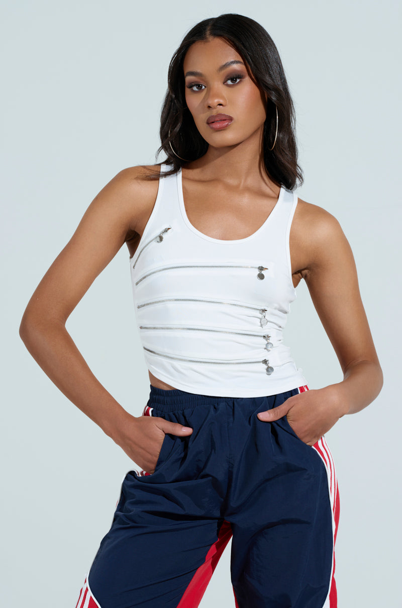 LOVE YOU FOR LIFE TANK WITH ZIPPER