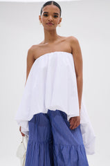 OFF THE SHOULDER HI-LOW TOP