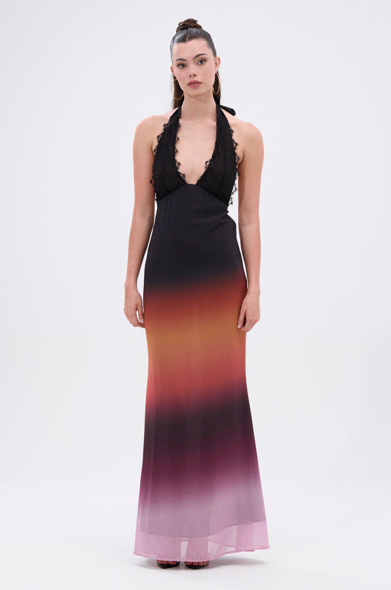 SUNSET DREAMING OMBRE MAXI DRESS