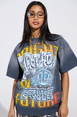 THE FUTURE IS YOURS OVERSIZED GRAPHIC TEE