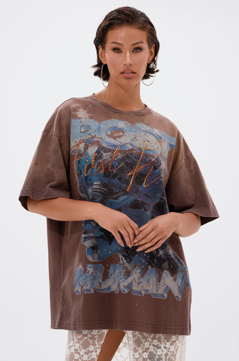 POST HUMAN OVERSIZED GRAPHIC TEE