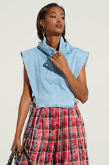 MY BEST SELF SLEEVELESS STATEMENT TOP