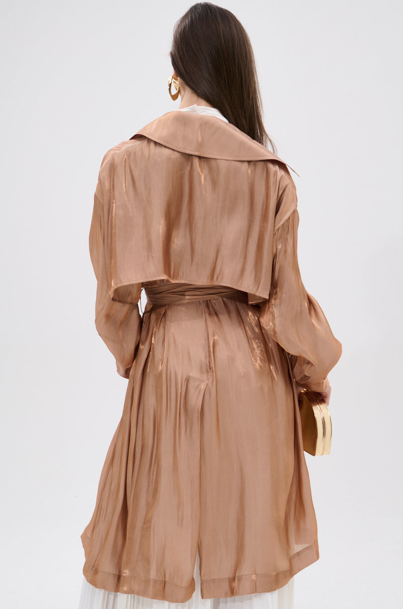 DAY TO NIGHT ORGANZA TRENCH