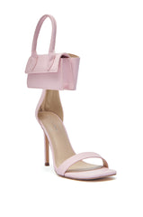AZALEA WANG GLENDA PINK PURSE ANKLE STRAP SANDAL