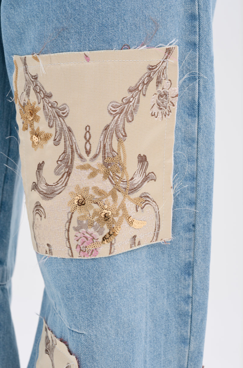 ROYAL ENERGY BROCADE PATCH RELAXED DENIM
